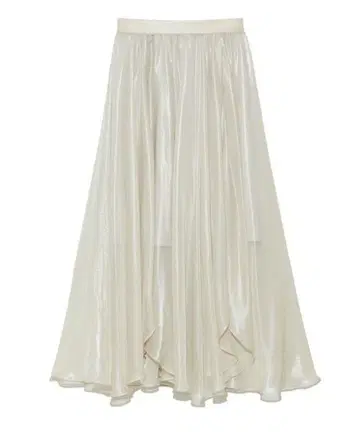 Lily Brown 광택 시어 스커트