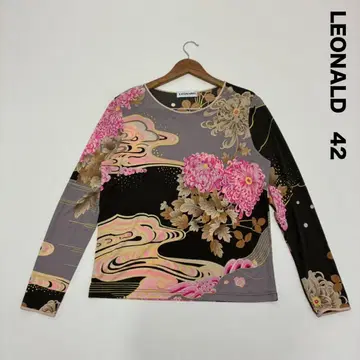 LEONALD 레오나르 실크 100% 이탈리아제 풀오버 42 일본풍