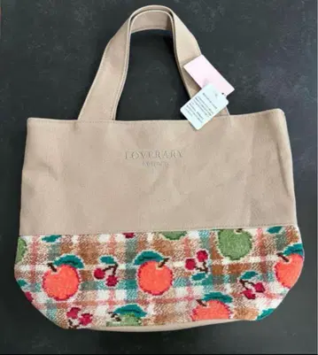 러브리 바이 페이러 레트로 후르츠 체크 토트백