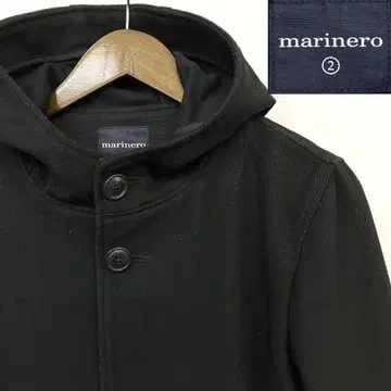 marinero 울 코트 후드 부착 quadro 쿠오드로 마리네로