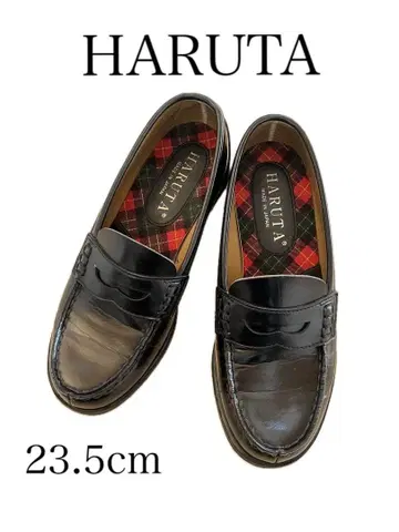 HARUTA 블랙 로퍼 23.5cm