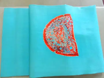 순수 실크 시오제 나고야 오비 개성적인 모티브