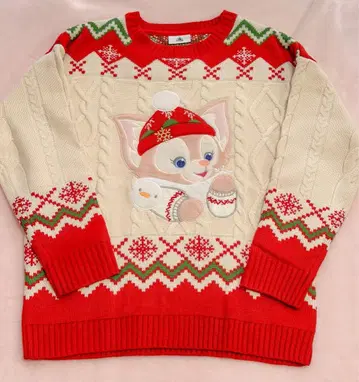 상하이 디즈니랜드 리나벨 스웨터 크리스마스