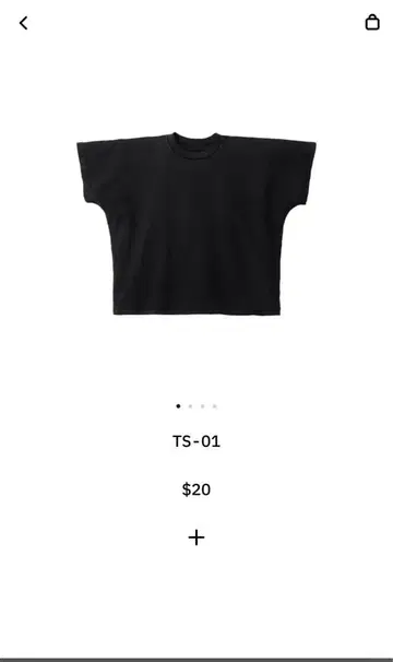 Yeezy TS-01 블랙 티셔츠 사이즈 2