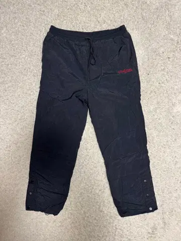 블랙 플리스 팬츠