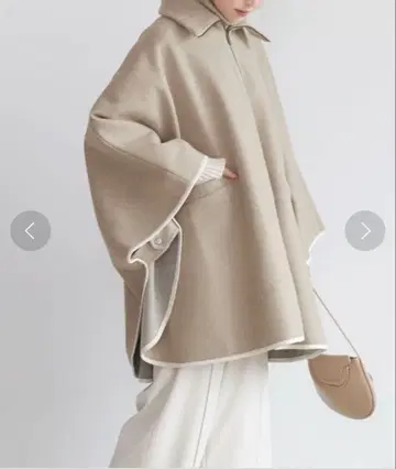 coca 베이지 판초 코트