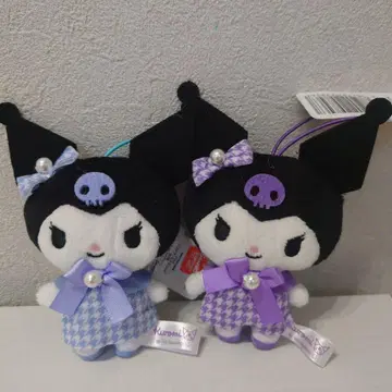 산리오 캐릭터즈 쿠로미 피에드풀 마스코트 2종 세트 파랑 보라색