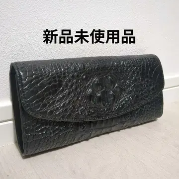 [ 미사용 새상품 ] 크로커다일 장지갑 블랙 hoaca