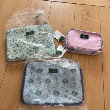 MINTON 꽃무늬 파우치 3종 세트