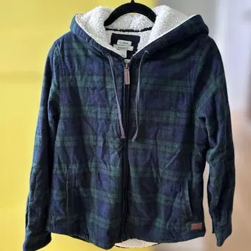 LLBean 그린 체크 자켓 L