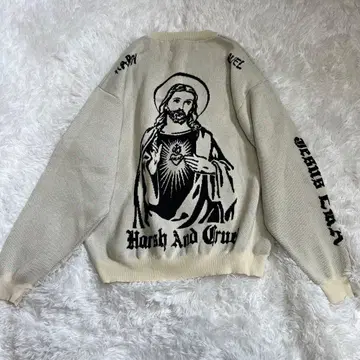 Harsh And Cruel 니트 스웨터 크림색