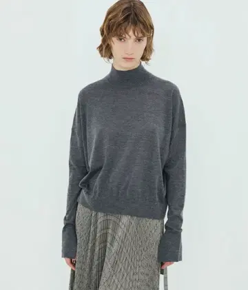 tomorrowland.b 캐시미어 실크 모크넥 풀오버