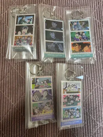 닌타마 란타로 아크릴 키링 5개 세트