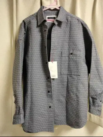 MAISON SPECIAL/코몬 무늬 자카드 프라임 오버 셔츠