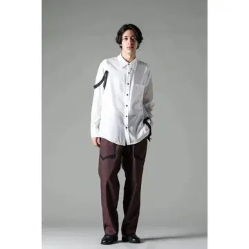 새상품 sulvam 24AW 스트라이프 레이스 팬츠