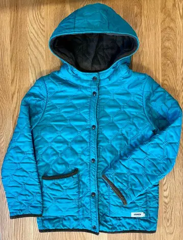 ARMEN 터콰이즈 퀼팅 자켓