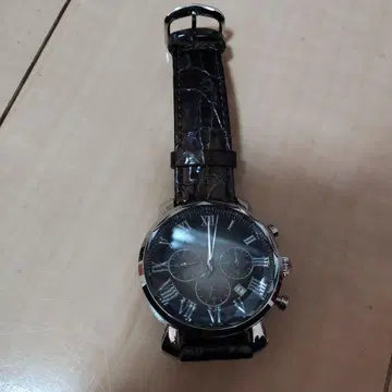 아날로그 손목시계 크로노그래프 블랙