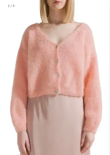 택 포함 미사용 새상품 American dreams 모헤어 니트 가디건