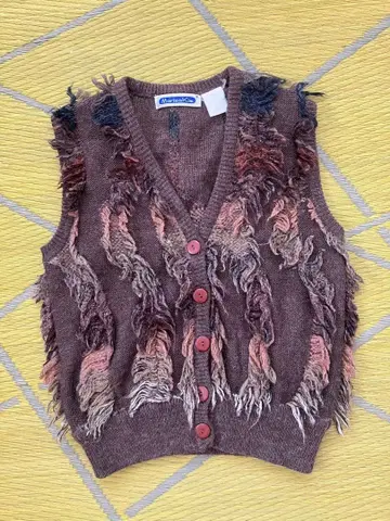 Kiaris vintage 구매 MarieaKim 프린지 니트 베스트