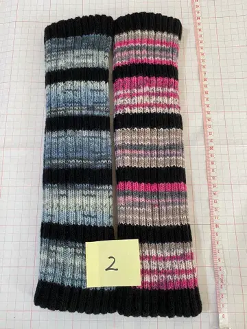 핸드메이드 레그 워머 opal 털실 2 리버서블