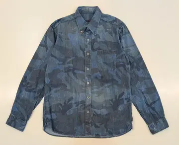 SOPHNET. CAMOUFLAGE DENIM B.D SHIRT L