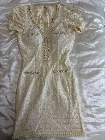 kpug 아이보리 레이스 드레스 S 사이즈