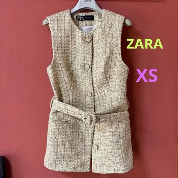 ZARA 베이지 트위드 베스트