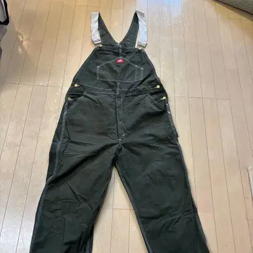 다크 그린 코튼 오버롤 38x30