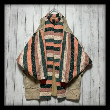 [ 개성파 구제 의류 패치워크 자켓 ] 겉옷 리메이크 돌먼 슬리브 M~L