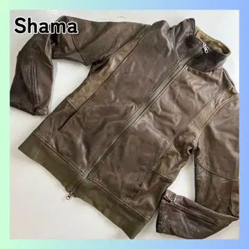 샤마 Shama 가죽 자켓 카키 M 사이즈 라이더스