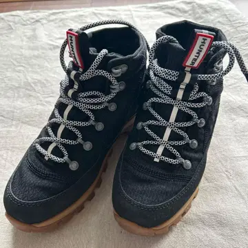 HUNTER 하이컷 등산화 블랙