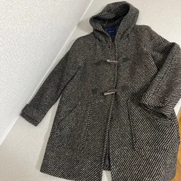 NON 후드 부착 더플 코트 귀여운