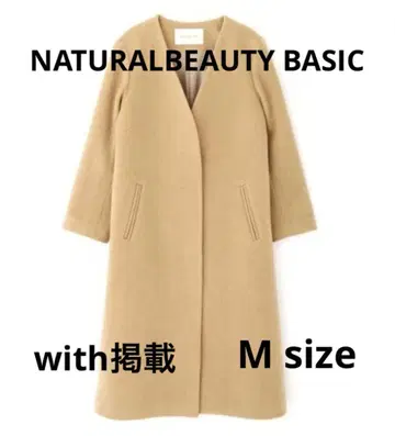 with 게재 노카라 V 코트 NATURAL BEAUTY BASIC