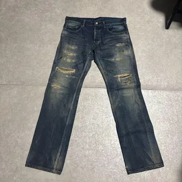 데미지 데님 팬츠 로스트 컨트롤