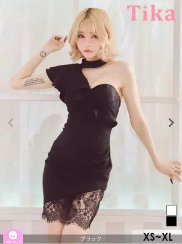 Tika 블랙 드레스 전율 카나노 착용 모델 M 사이즈