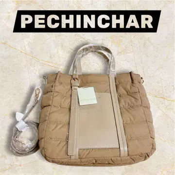 PECHINCHAR 베이지 퀼팅 숄더백