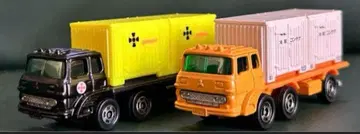 토미카 후소 컨테이너 운반차 냉장 컨테이너 2대 세트