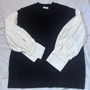 LEPSIM 리브 벌룬 슬리브 긴팔 상의