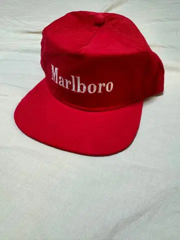 Marlboro 코듀로이 캡 빨간색