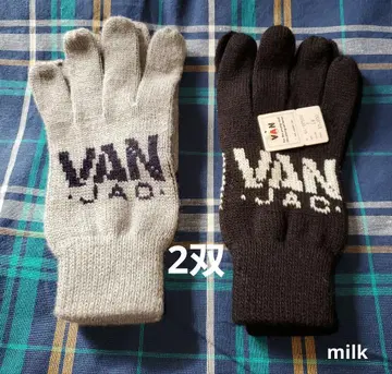 VAN Jacket  니트 장갑 2켤레 그레이 블랙
