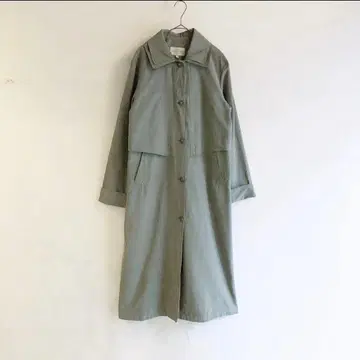 sheep vintage 롱 코트 트렌치코트 카키