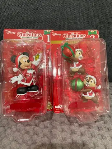 디즈니 크리스마스 오너먼트 복권 Happy 복권 미키 칩 & 데일