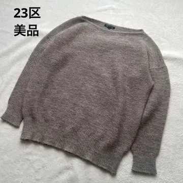 새상품급 23구 긴팔 니트 아크릴 알파카 혼방 울 38 믹스 컬러