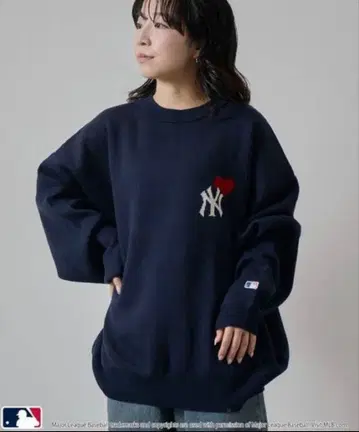 MLB 하트 로고 재규어 니트 스웨터 뉴욕 양키스 PUBLUX