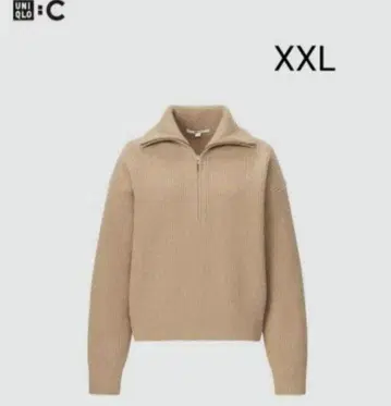 UNIQLO 유니클로 프리미엄 라무 하프 지퍼 스웨터 XXL