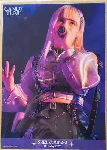 미야노 시즈카 생일 축제 스키 복권 F상 클리어 포스터