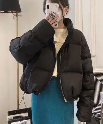 숏 기장 다운 자켓 [블랙]