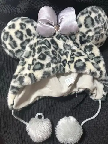 디즈니 미니 레오파드 무늬 팬캡