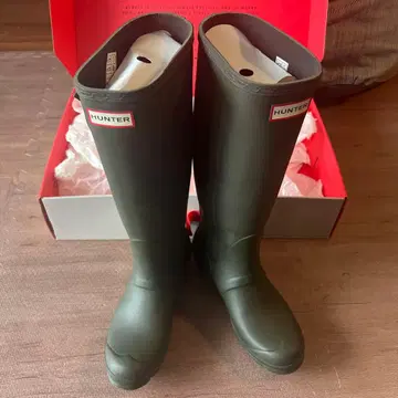 HUNTER 장화 레인부츠 롱 버클 포함