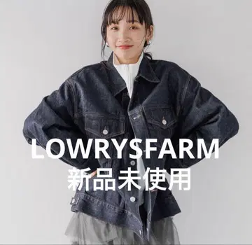 LOWRYSFARM 콘 데님 G 재킷 롱